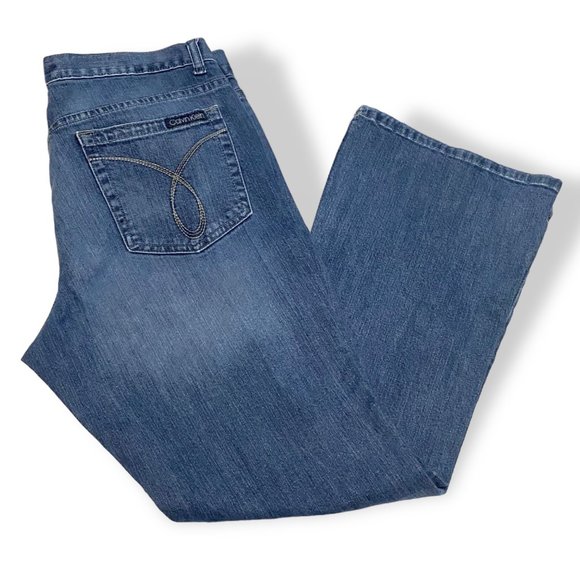 Calvin Klein Bootcut Mid Rise Jeans - Picture 1 of 16